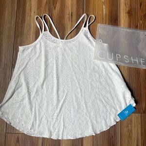 NWT CupShe flowy tank top cami M